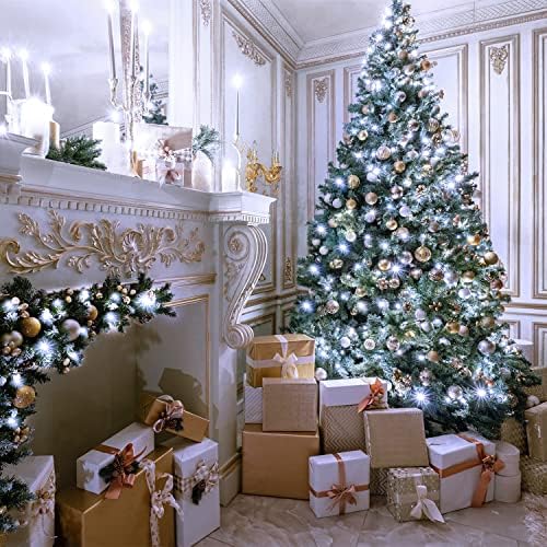 JMEXSUSS 91.5ft Connectable 250 LED White Christmas Lights Indoor Outdoor