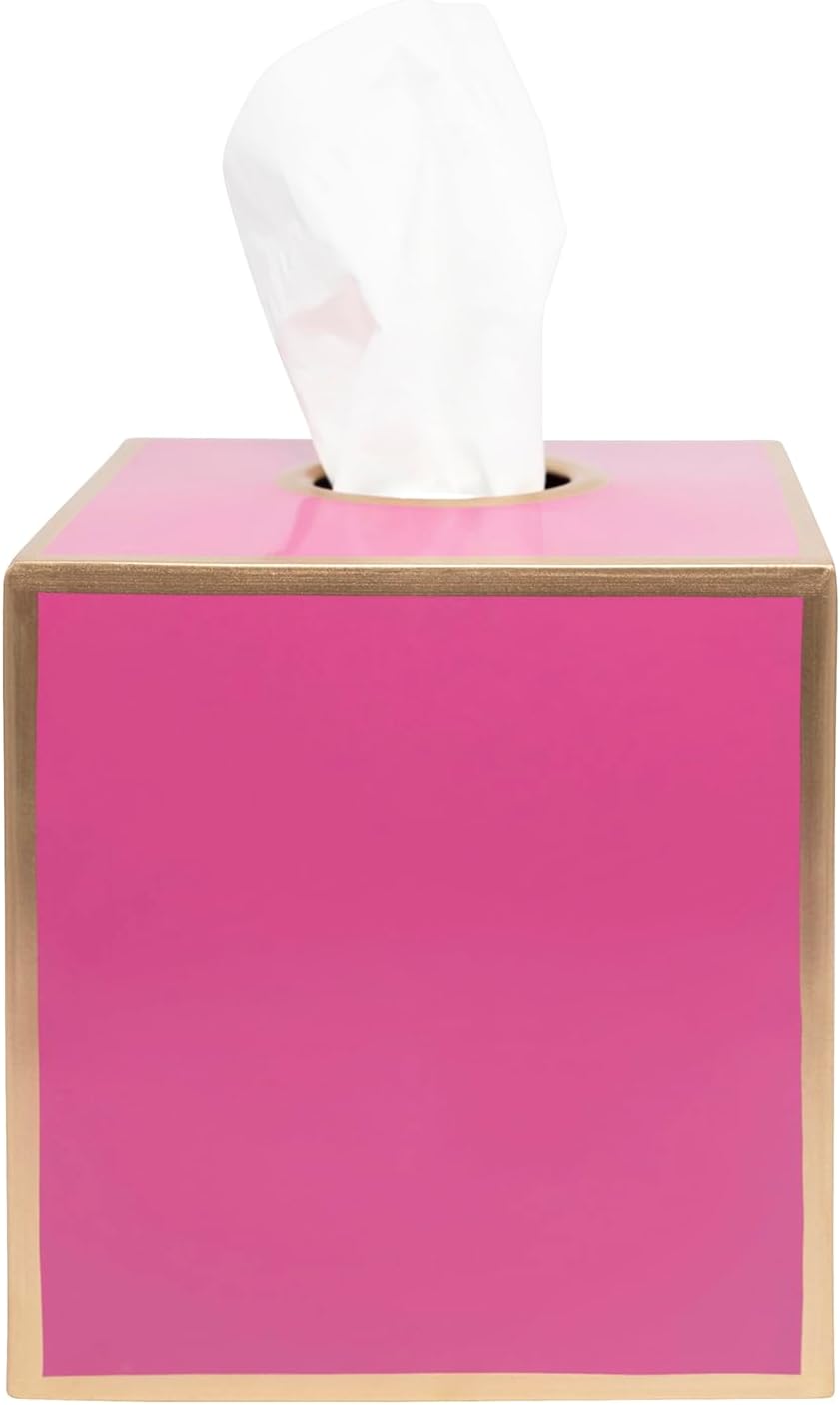 Jaye’s Studio Decorative Square Tissue Box Cover Tissue Holder / Pink
