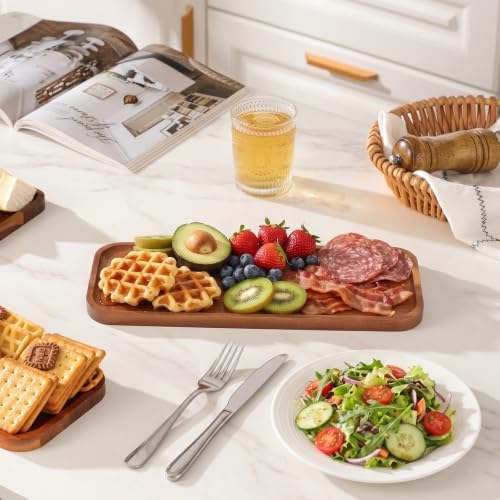 Small Wooden Tray and Platter, Mini Charcuterie Boards, 14"x6.5"