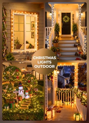 LED Christmas Lights Indoor Outdoor, 99FT 300 Count Mini String Lights