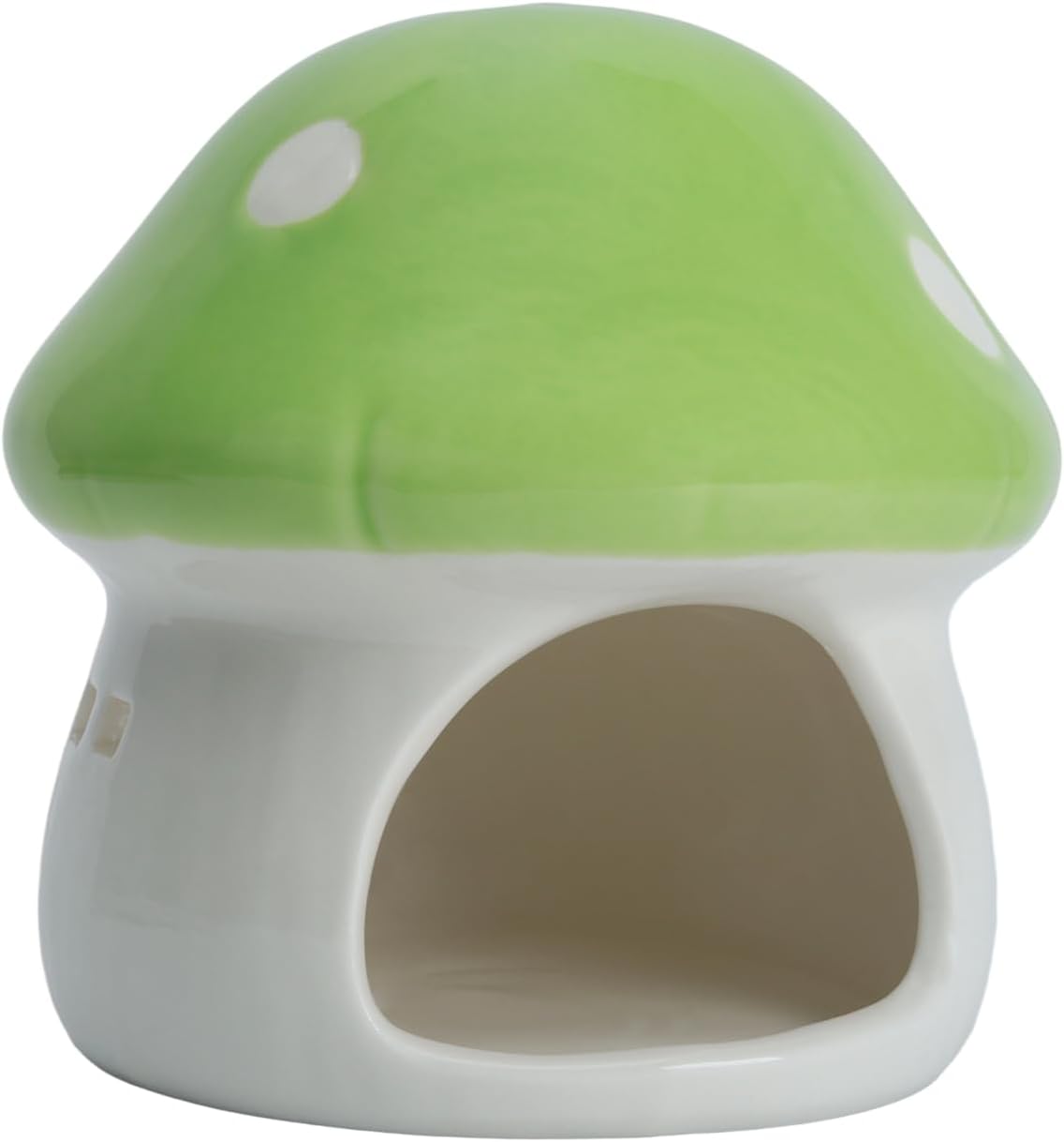 Aquarium Mushroom House Betta Fish Tank Accessory Decor Mini Ceramic Fish Hideout Shrimp / Green