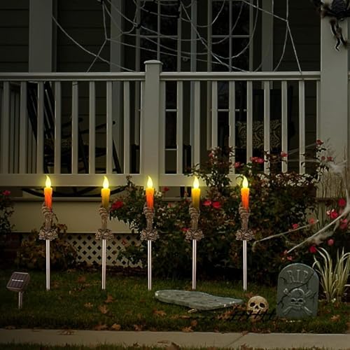 Halloween Decorations Outdoor, Solar Pathway Lights, 20 Pack