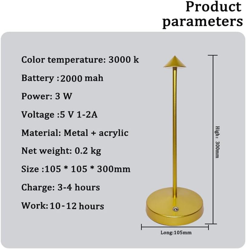 2 PACK Cordless Lamps,Battery Rechargeable Table Lamp,Portable Lamps,2 Level Brightness Dimmable Night Light,Minimalist