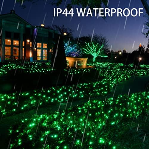 Dazzle Bright Fairy Lights Battery Operated, 20 FT 60 LED Silver Wire St. Patrick's Day Waterproof Battery Operated String Lights, Christmas Decorations for Indoor Outdoor Bedroom Yard Decor, Green