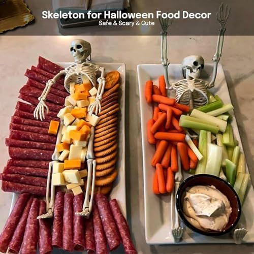 16" Poseable Small Skeleton for Halloween: Sturdy Joints Hold Pose Firmly