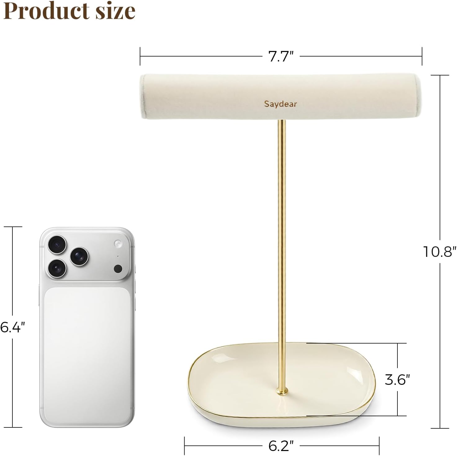 Ceramic Ring Dish Tray / Velvet White