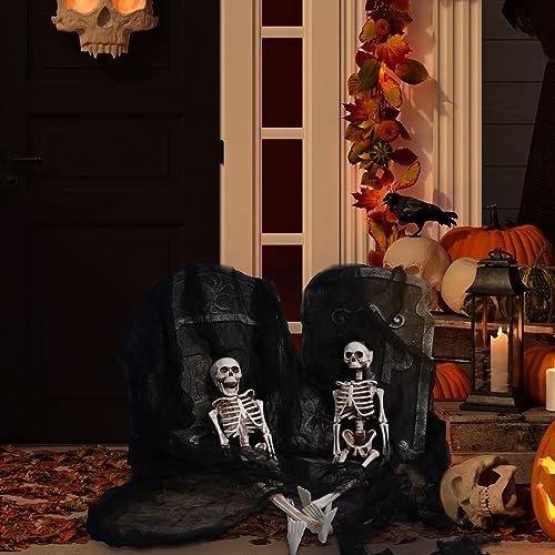 410 x 80 in Halloween Creepy Cloth for Yard and Outdoor Decorations,Black