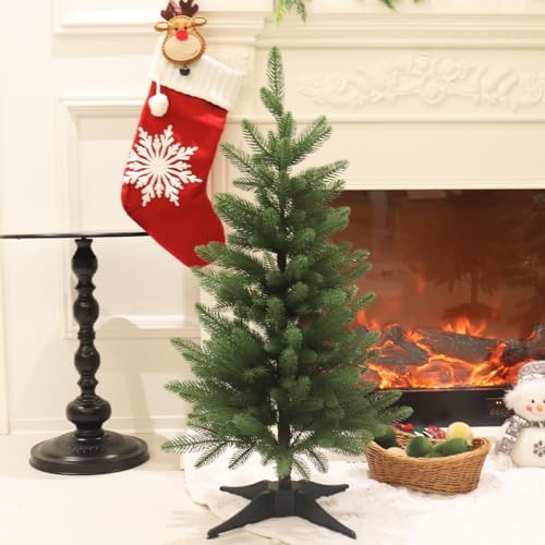 3FT Artificial Small Christmas Tree Realistic Mini PE Decor