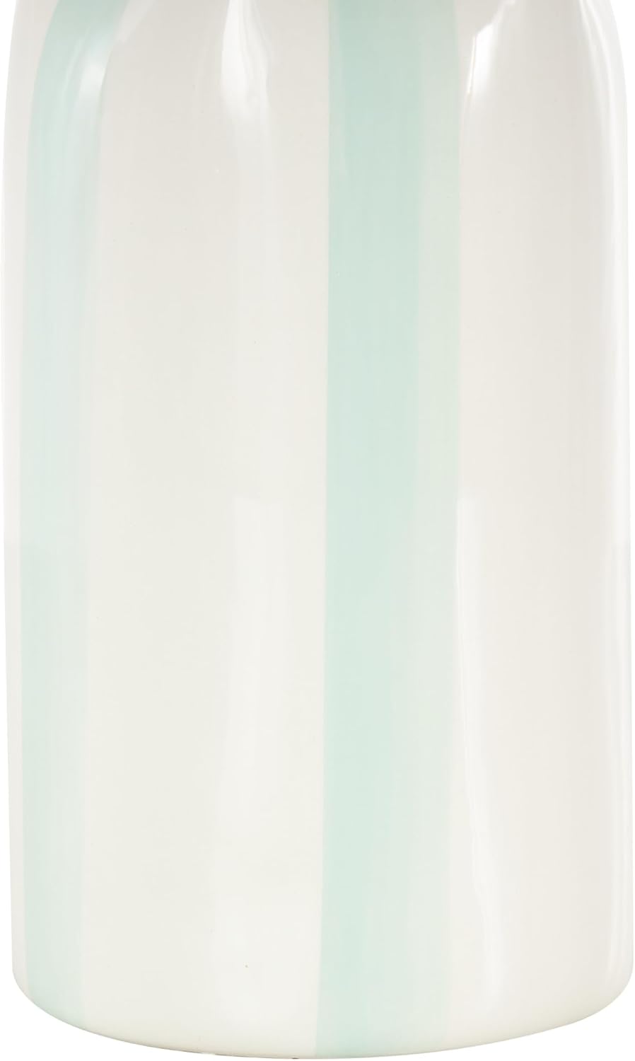 Ceramic Decorative Vase Round Centerpiece Vase / White / 4.9 x 5 x 12