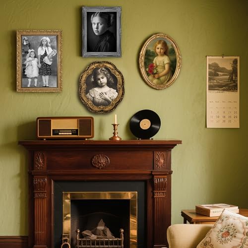 Scary Halloween Decoration Indoor Home Wall Decor Changing Picture, 6Pcs