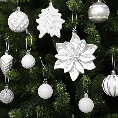 SHareconn 106 PCS Christmas Ball Ornaments for Christmas Tree Decorations