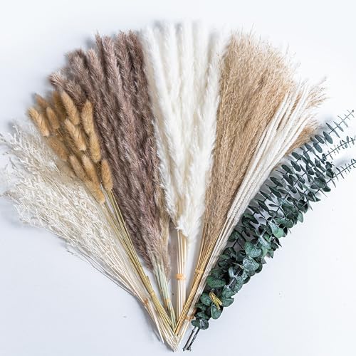 Boho Decor Pampas Grass and Eucalyptus Bouquet