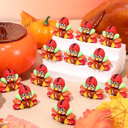 Gemscream 12 Pcs Thanksgiving Mini Turkey to Hide 3D Printed