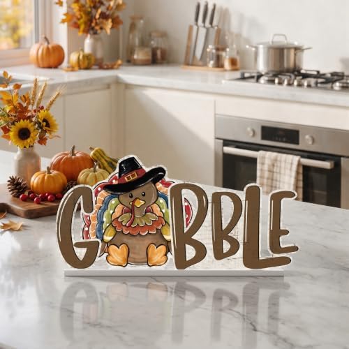 Smile Thanksgiving Wooden Standing Decor
