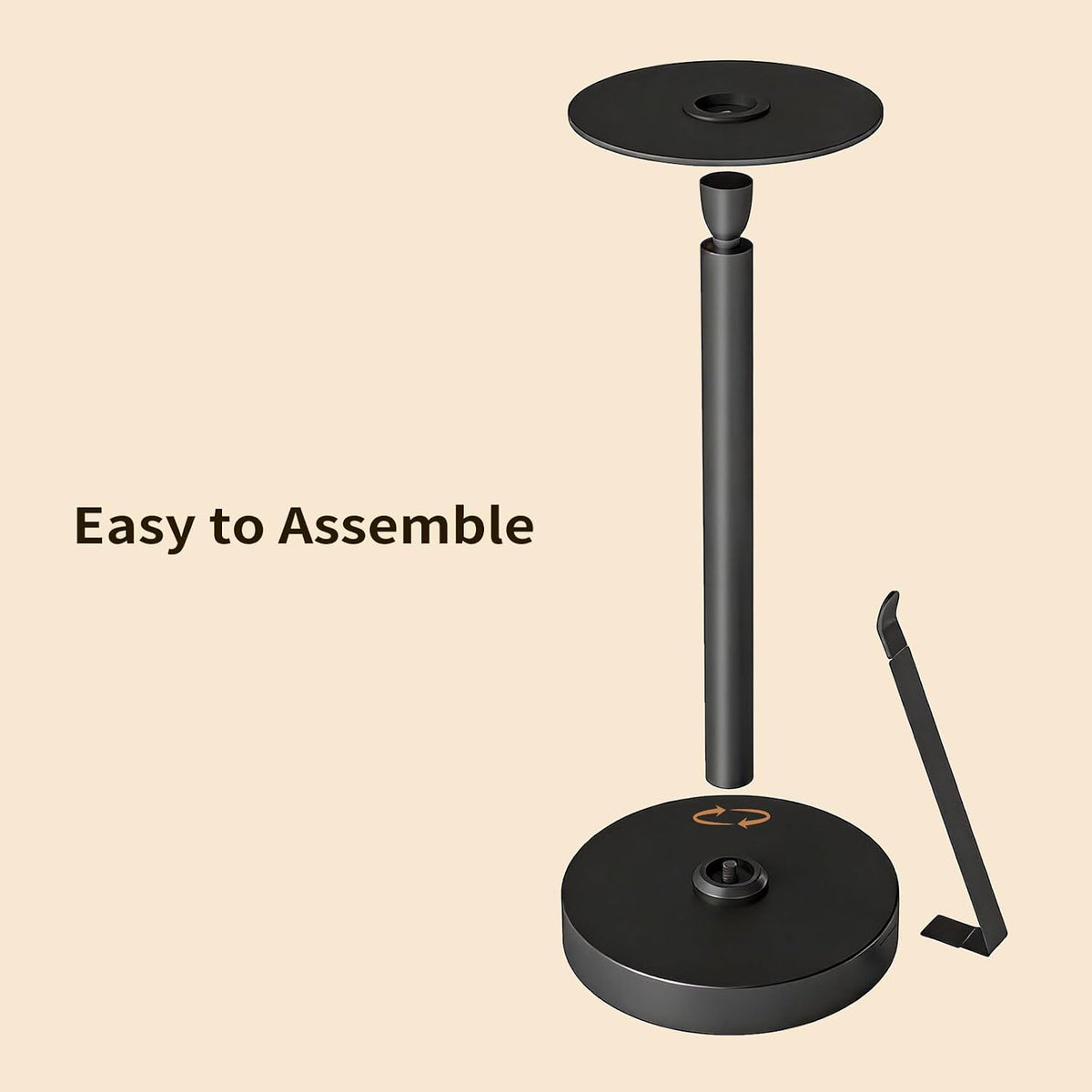 Heavy Duty Paper Towel Holder Countertop with Top Damping Disc Black | Easy One-Handed Tear, Weighted Base Non-Slip