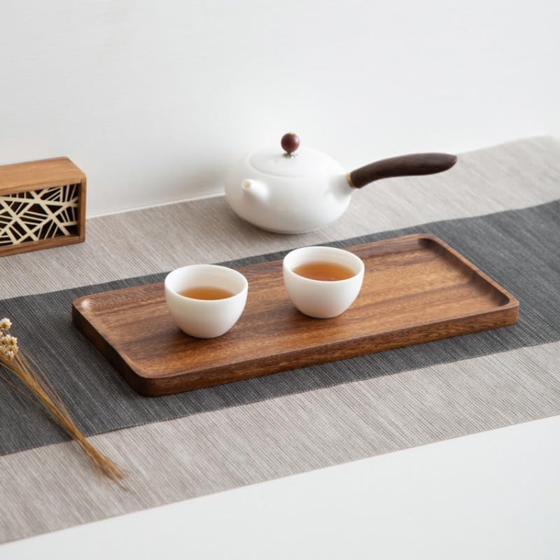 Wood Bathroom Tray for Organizing and Home Decor / 9.8 x 5.1 x 0.8
