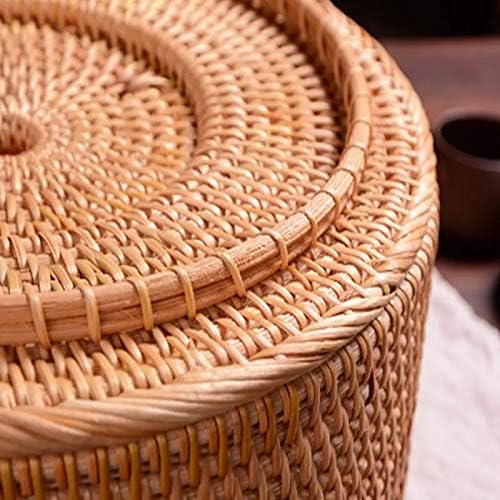 Hand-woven Basket Primary Colours Simple retro Rattan Storage Boxes / Small