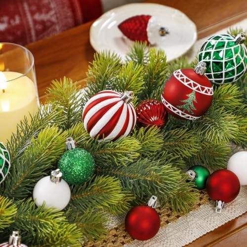 SHareconn 106 PCS Christmas Ball Ornaments for Christmas Tree Decorations