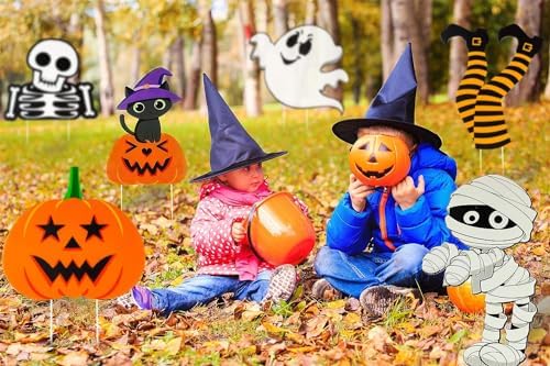 Funnlot Halloween Yard Decorations, Halloween Yard Stakes Lawn Decorations