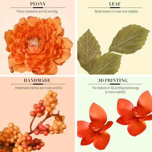 26" Large Front Door Wreath, Fall Wreaths for Front Door, Fall Decor, 1Pc