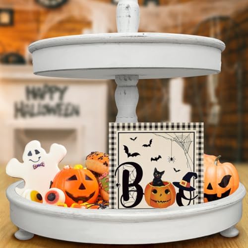 Halloween Decorations Indoor Halloween Cat Wood Sign