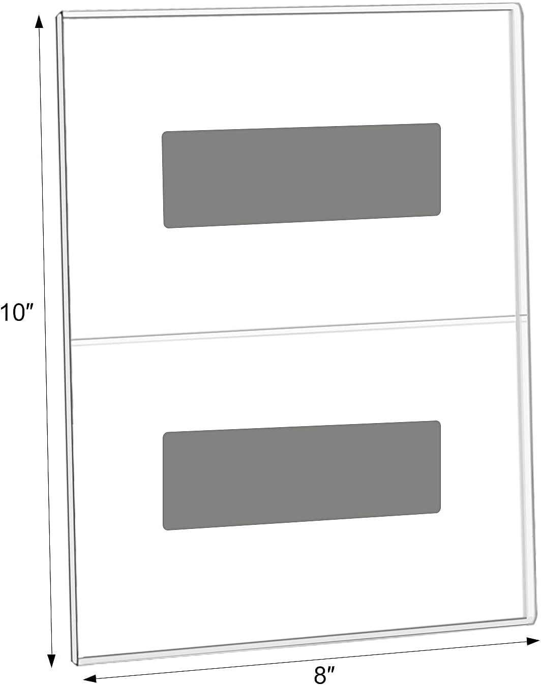 Magnetic Picture Frames for Refrigerator 8x10 Inch, Magnetic Photo Holders for Fridge, 6 Pack Acrylic Magnetic Picture