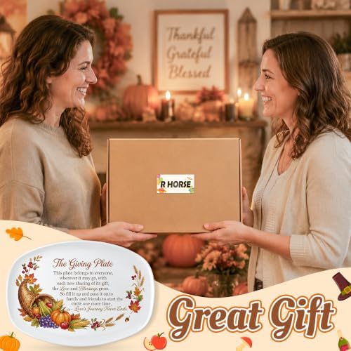 R HORSE Thanksgiving Melamine Platter Gift