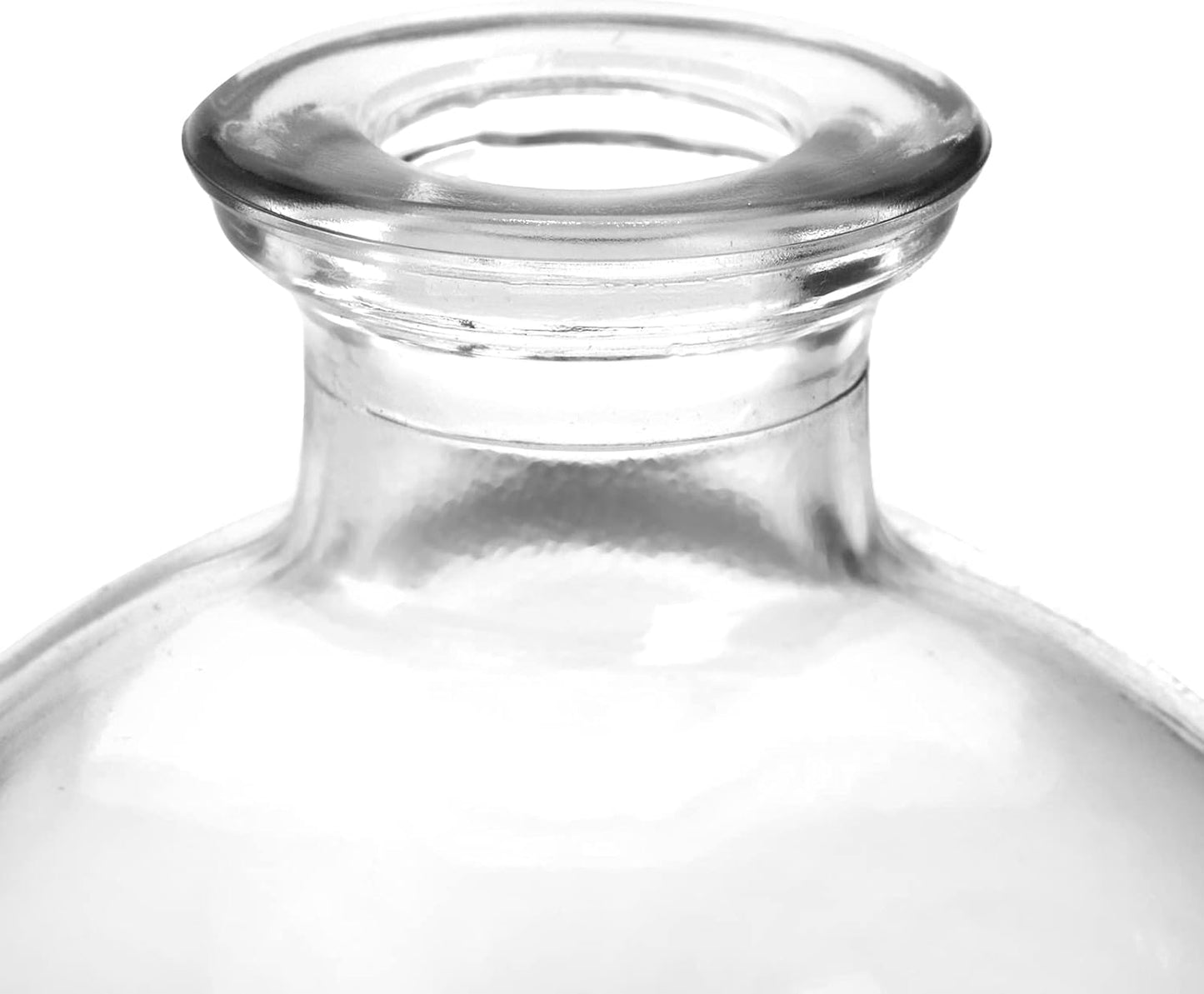 Small Glass Ball Bud Vase / Clear / Set of 12