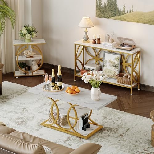 GiftGo Narrow Sofa Table 47.2 Inch, Industrial Sofa Table Behind Couch, Vintage Entry Console Table with Storage for