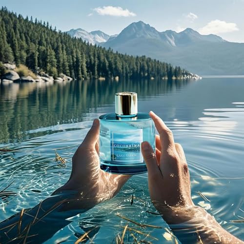 COCORRÍNA Reed Diffuser - Lake Tahoe 6.7 Fl.oz Reed Diffuser Set with 8 Sticks & Preserved Baby's Breath, Reed Diffuser