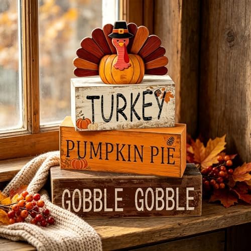 Turkey Fall Thanksgiving Decor, Fall Decorations for Home