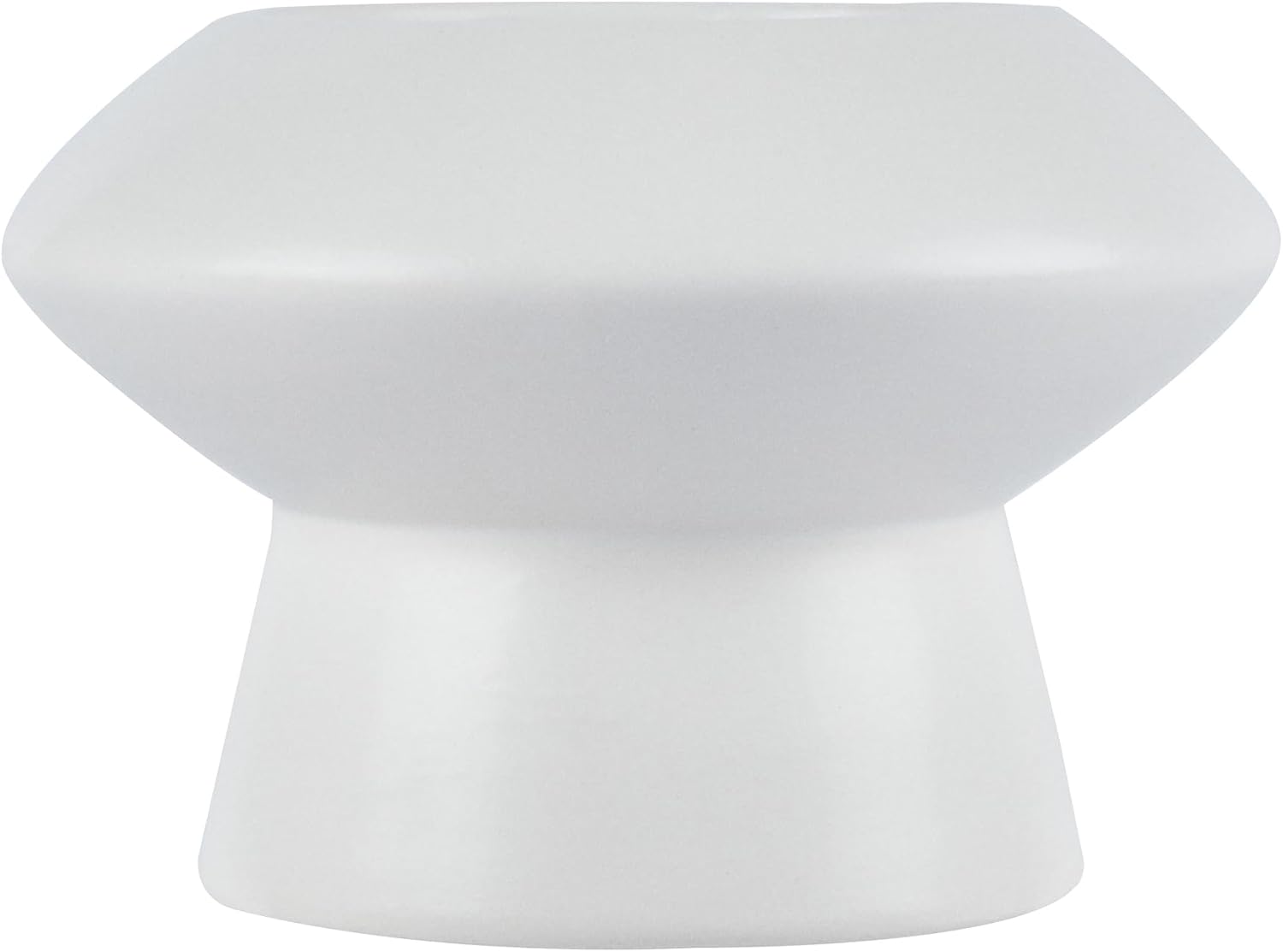 Ceramic Flower Vase 1 Count Modern Decorative Centerpiece / White / Mushroom, 5 3/4 / 5.8 x 5.8 x 4