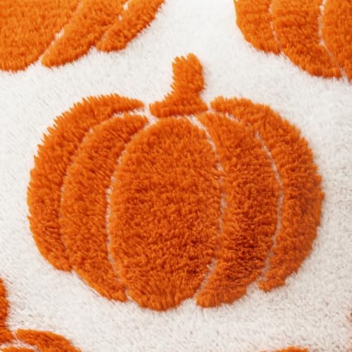 Fall Pumpkin Pillow Covers Fall Decor 18x18 Set of 2 Orange