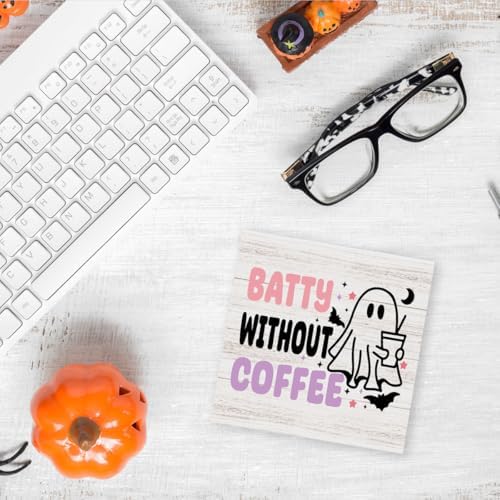 Halloween Ghost Coffee Sign Halloween Decor