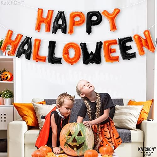 KatchOn Happy Halloween Balloon Banner – 16 Inch, Halloween Decorations