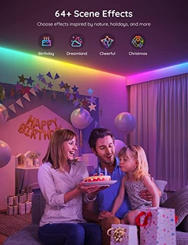 Govee 32.8ft RGBIC LED Strip Lights, LED Lights for Bedroom, APP Control