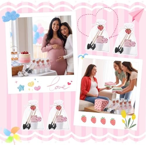 Amyhill 50 Sets Strawberry Baby Shower Favors for Guests Bulk
