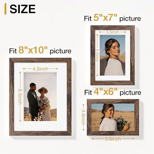 Vittanly 15 Pack Picture Frames Collage Wall Decor, Wall/Tabletop Display