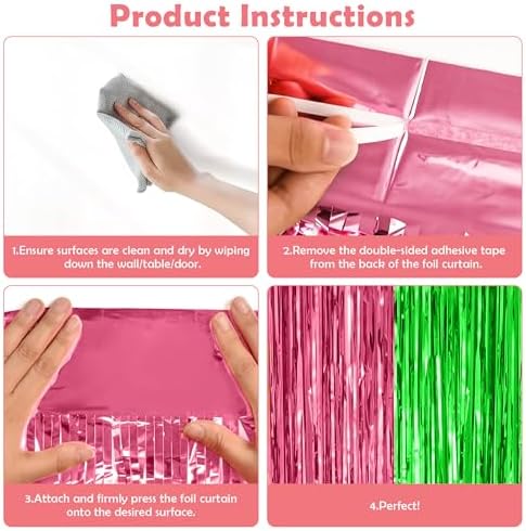 OHOME Witch Party Decorations - Pink and Green Party Backdrop Streamers | Happy Birthday Banner for Birthday Party Decorations Supplies | Witch Themed Decor Photo Booth Props,2 Pack