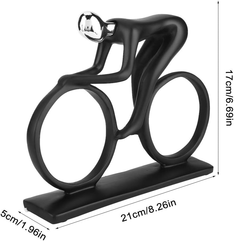 Home Decor Statues Abstract Art Statue Resin Bike Figurine Decorative Objects Home Decor Modern