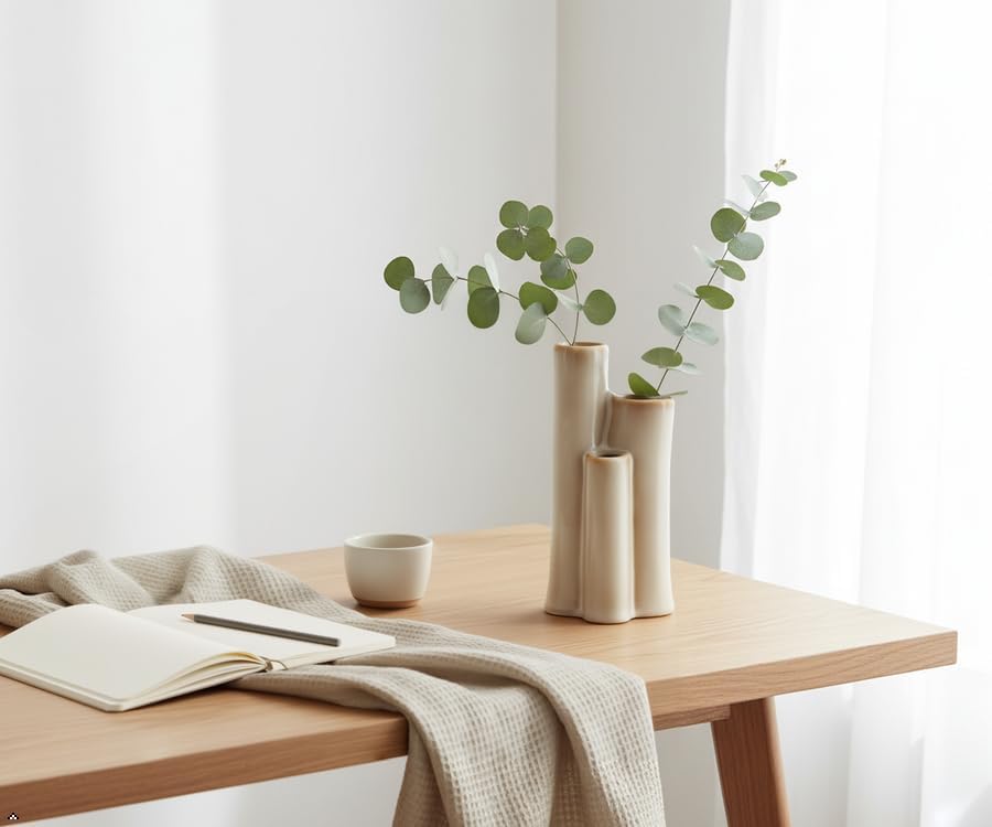 Sculptural Ceramic Vase / Ivory