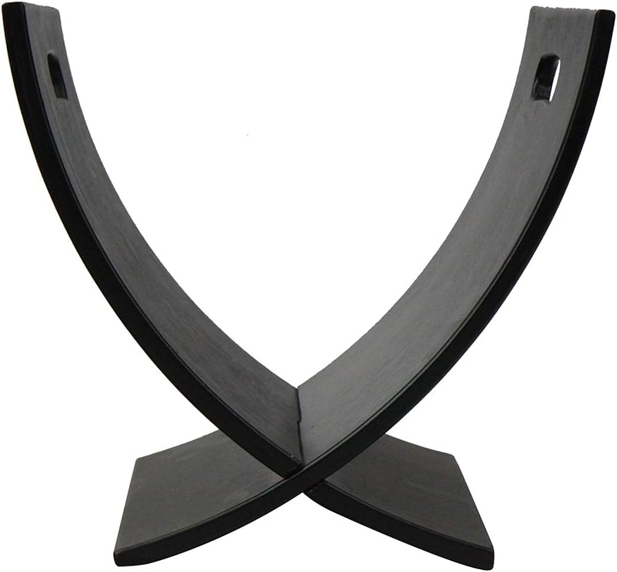 Oceanstar M1170 Contemporary Wooden Magazine Rack, Black