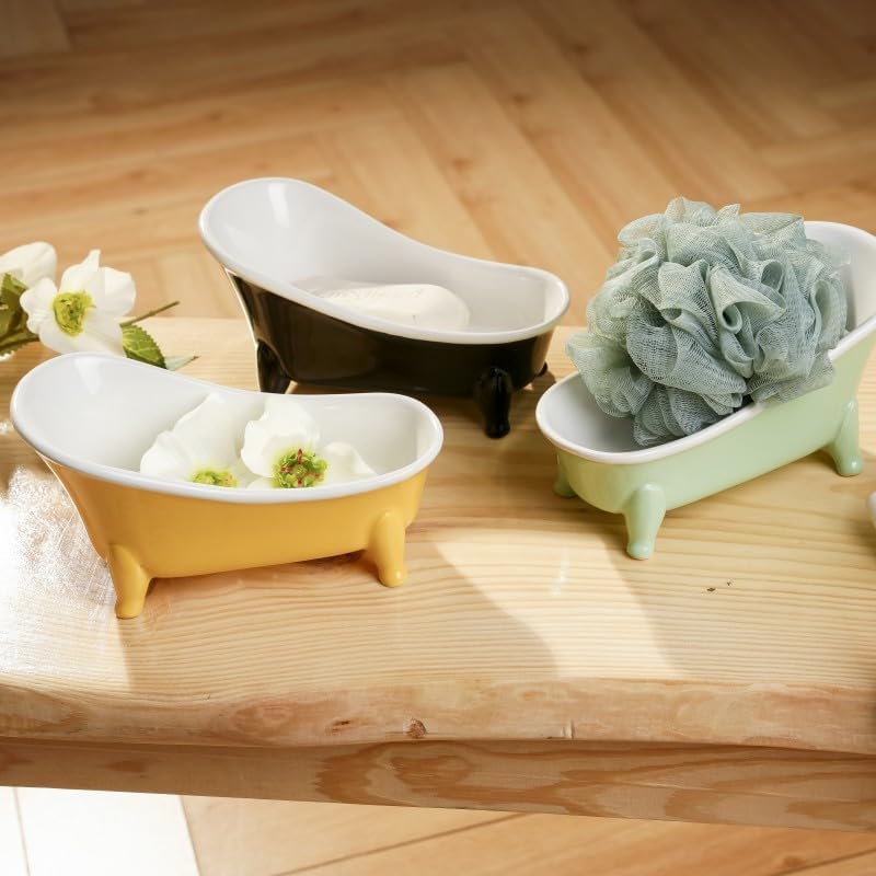 Decorative Bar Soap Holder / Yellow