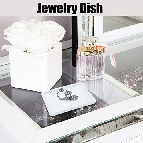 Ceramic Soap Dish for Shower Bar Soap Holder Palette for Watercolors Soap Tray / Set of 2
