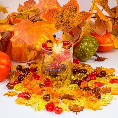 260PCS Fall Decor Autumn Vase Fillers