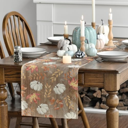Artoid Mode 210 GSM Fall Table Runner Home Party Decor 13x60 Inch