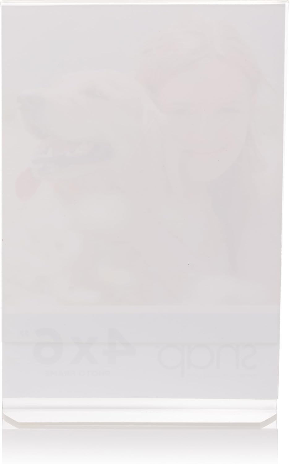 Acrylic Self Standing Photo Frames / 4 x 6 / Clear / Set of 12