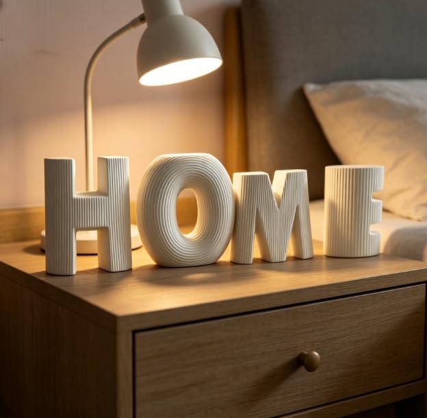 Love Sign Vases Ceramic Small Flower Vases Trendy Home Decor Entryway Decorative / Whitee / Set of 4