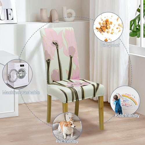 Dining Chair Covers, Stretch Seat Covers, Washable Furniture Protector