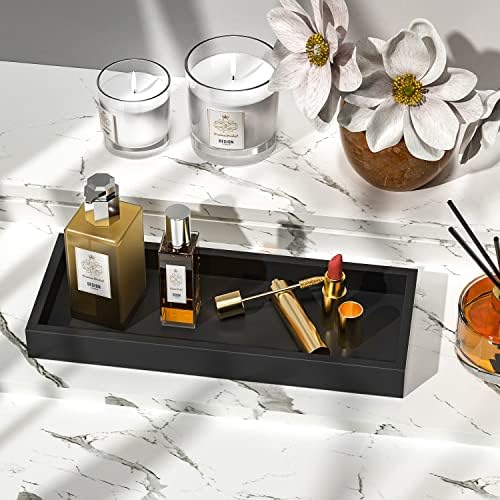 Bamboo Kitchen Tray / 11.3 x 4.4 x 1.1 / Black
